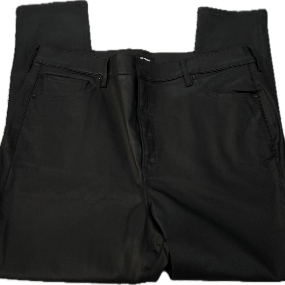 Express Black Skinny Jeans Sleek Style super high waisted Size 18